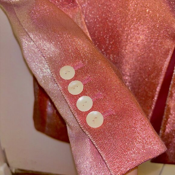 AREA Women's Pink Glittery Jacket - Picture 5 of 5